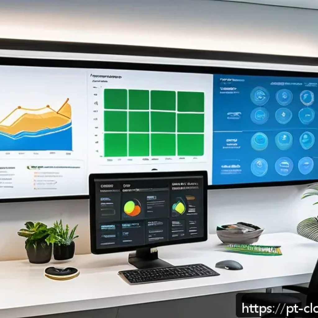 AWS와 구글 클라우드 서비스 비교 - A modern Brazilian small business office setting with diverse professionals collaborating around a l...