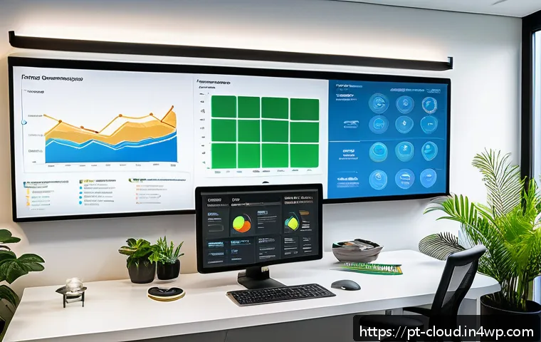 AWS와 구글 클라우드 서비스 비교 - A modern Brazilian small business office setting with diverse professionals collaborating around a l...